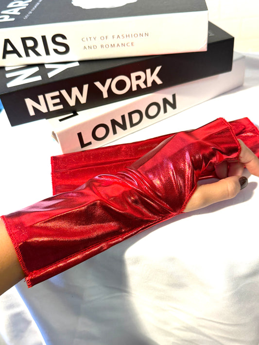 Manicotti in pelle metallizzati